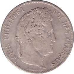 France - 5 francs - Louis Philippe I - Laureate head - 1833 W - No1293