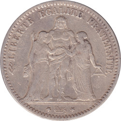 France - 5 francs - Hercule - 1875 K - No1295