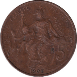 France - 5 centimes - Dupuis - 1909 - No1297