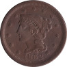 United States of America - 1 cent - Tressed Head - 1852 - No1302