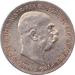 Austria - 1 corona - Franz Jospeh I - Old head - 1913 - No1309