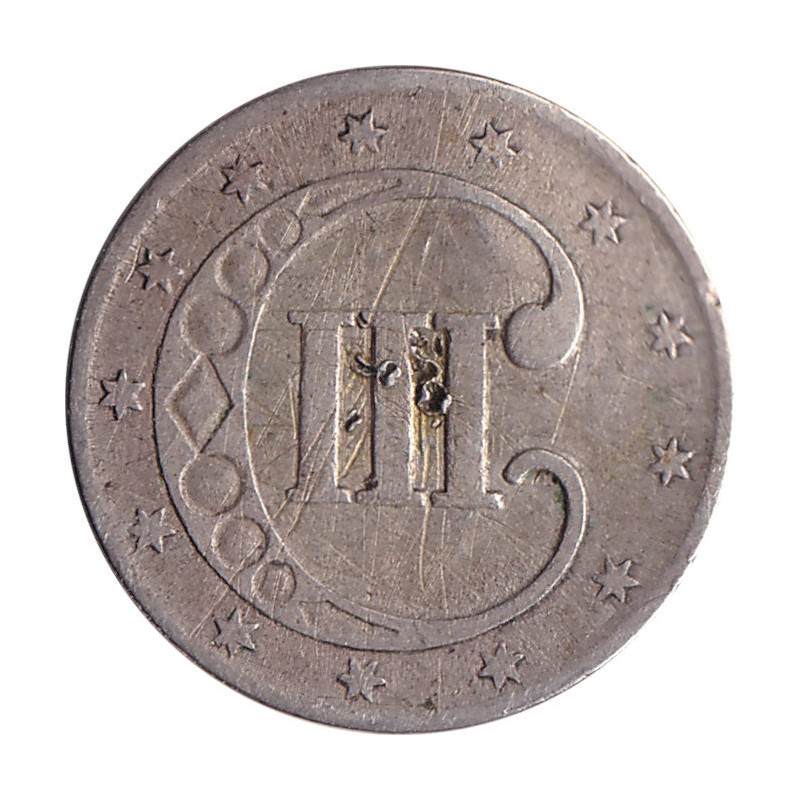 United States of America - 3 cents - Trime - 1852 - No1327