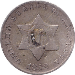 United States of America - 3 cents - Trime - 1852 - No1327
