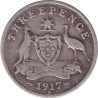 Australia - 3 pence - George V - 1917 M - No1047