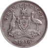 Australia - 3 pence - George V - 1936 - No1155