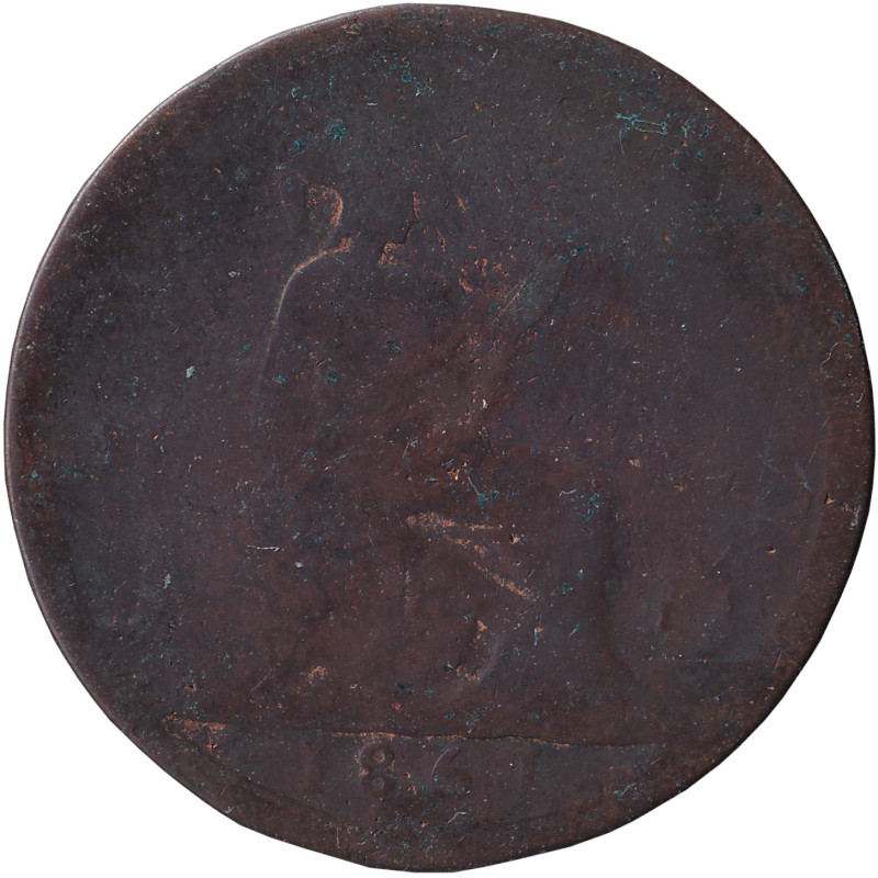 United Kingdom - 1 penny - Victoria - Mature bust - 1861 - No1356