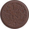 Netherlands - 1/2 cent - Lion héraldique - Grandes branches -  1937 - No575