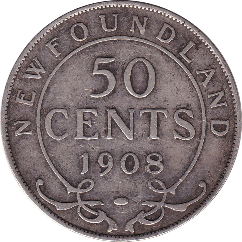 Canadian Provinces - 50 cents - Edward VII - 1908 - No1360