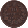 Italy - 10 centesimi - Victor Emmanuel II - 1862 - No1361