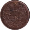 Netherlands - 1/2 cent - Lion héraldique - Grandes branches -  1936 - No577