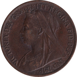 United Kingdom - 1 penny - Victoria - Buste agé - 1901 - No1371