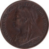 United Kingdom - 1 penny - Victoria - Buste agé - 1901 - No1371