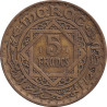 Morocco - 5 francs - Étoile - Bronze aluminium - No1372