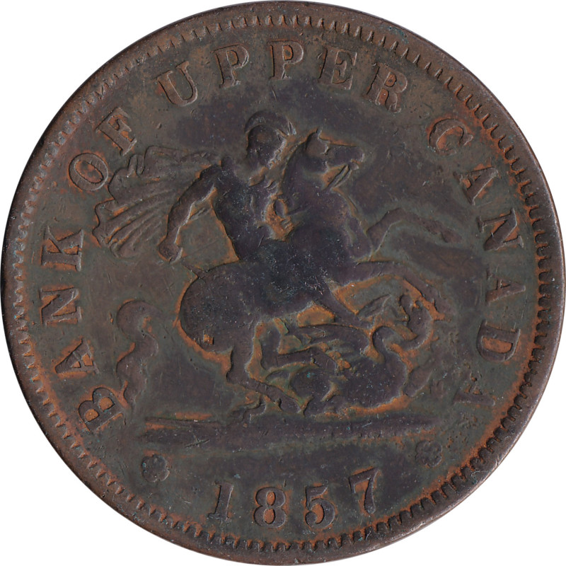 Canadian Provinces - 1 penny - Chevalier - 1857 - No1373