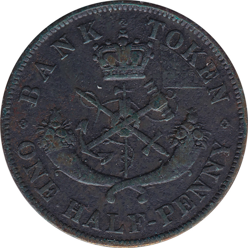 Canadian Provinces - 1/2 penny - Chevalier - 1850 - No1374