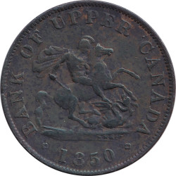 Canadian Provinces - 1/2 penny - Chevalier - 1850 - No1374