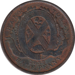 Canada - 1 sou - 1/2 penny...