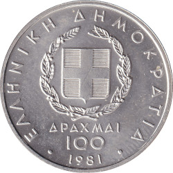 Greece - 100 drachmes -...