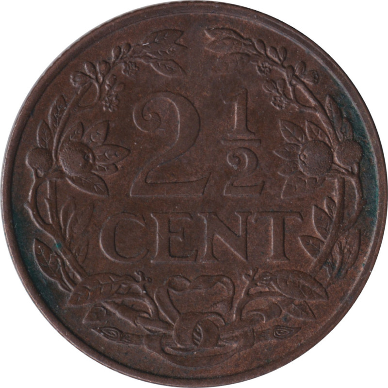 Netherlands - 2 1/2 cents - Roof -  1941 - No624