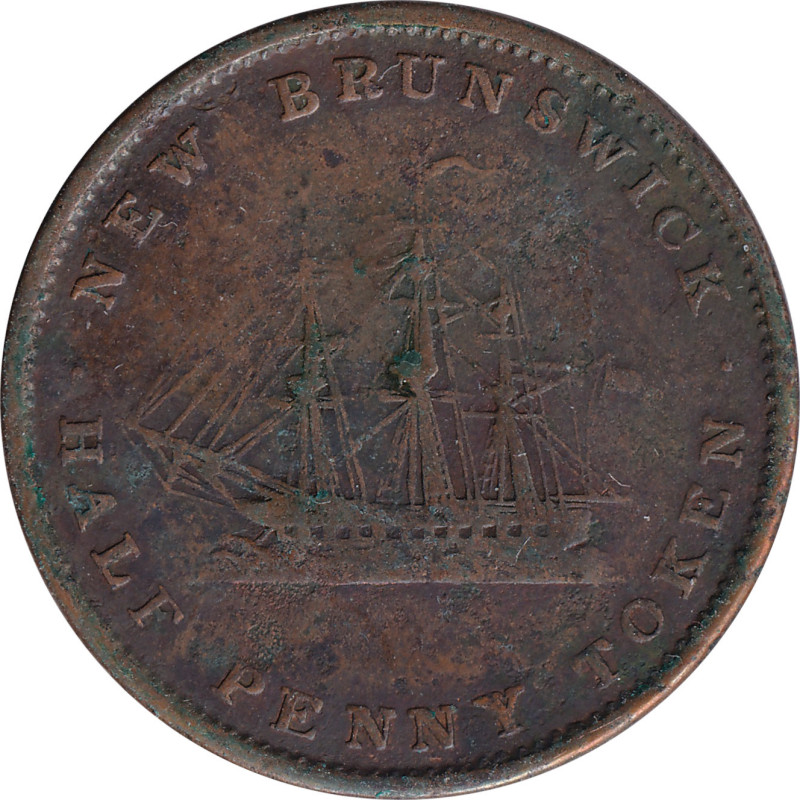 Canadian Provinces - 1/2 penny - Victoria - Young head - 1843 - No1368