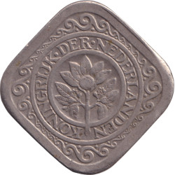 Netherlands - 5 cents - Wilhelmina I - Tulipe -  1934 - No625
