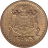 Monaco - 2 francs - Louis II - N.D.  (1945) - No1405