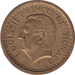 Monaco - 2 francs - Louis II - N.D.  (1945) - No1406
