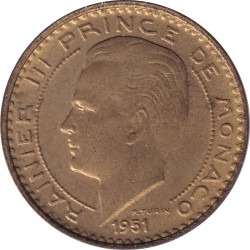 Monaco - 10 francs - Rainier III - 1951 - No1408