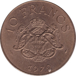 Monaco - 10 francs - BU- Rainier III - Date simple - 1979 - No1410