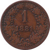 Austria - 1 kreuzer - Franz Jospeh I - 1881 - No1413
