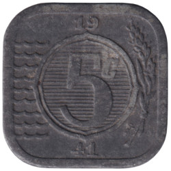 Netherlands - 5 cents - Two horse heads -  1941 - No745