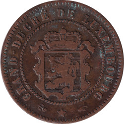 Luxembourg - 5 centimes - Blason - 1860 A - No1421