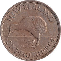 New Zealand - 1 florin -...