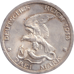 Germany - 3 mark - 1913 -...