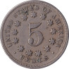 United States of America - 5 cents - Blason - 1868 - No1436