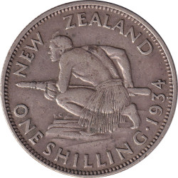 New Zealand - 1 shilling -...