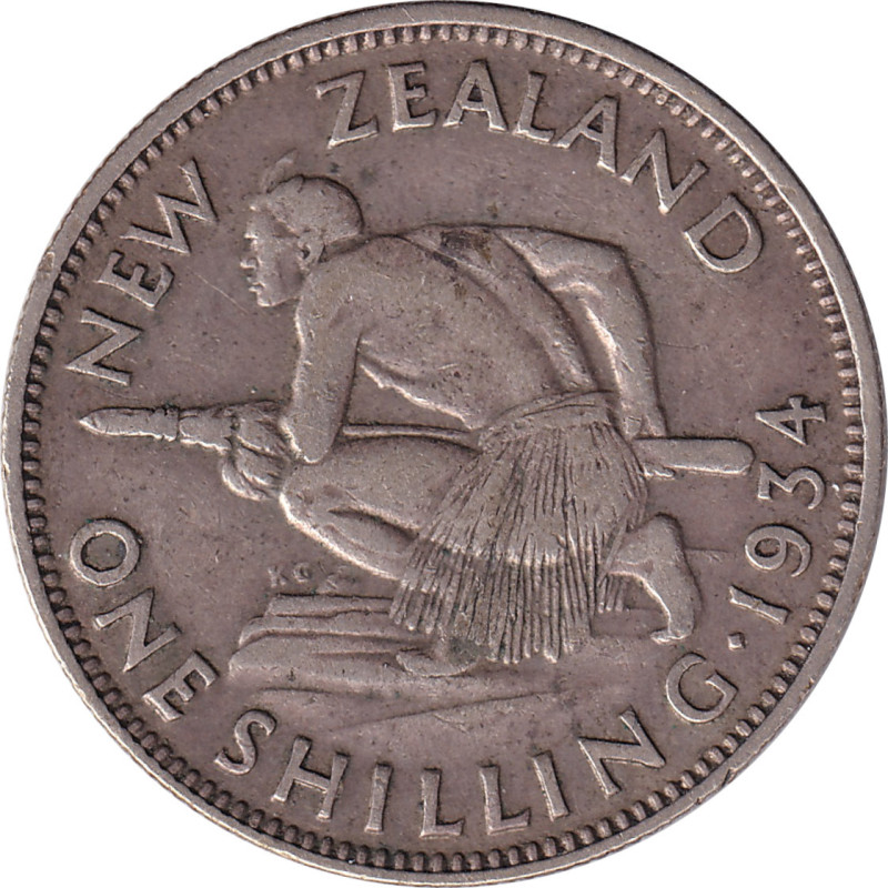 New Zealand - 1 shilling - George V - 1934 - No1438