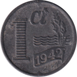 Netherlands - 1 cent - Ear of weath -  1942 - No757