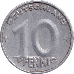 Germany - 10 pfennig - Weath ear and gear - 1950 E - No1446