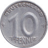 Germany - 10 pfennig - Weath ear and gear - 1950 E - No1446