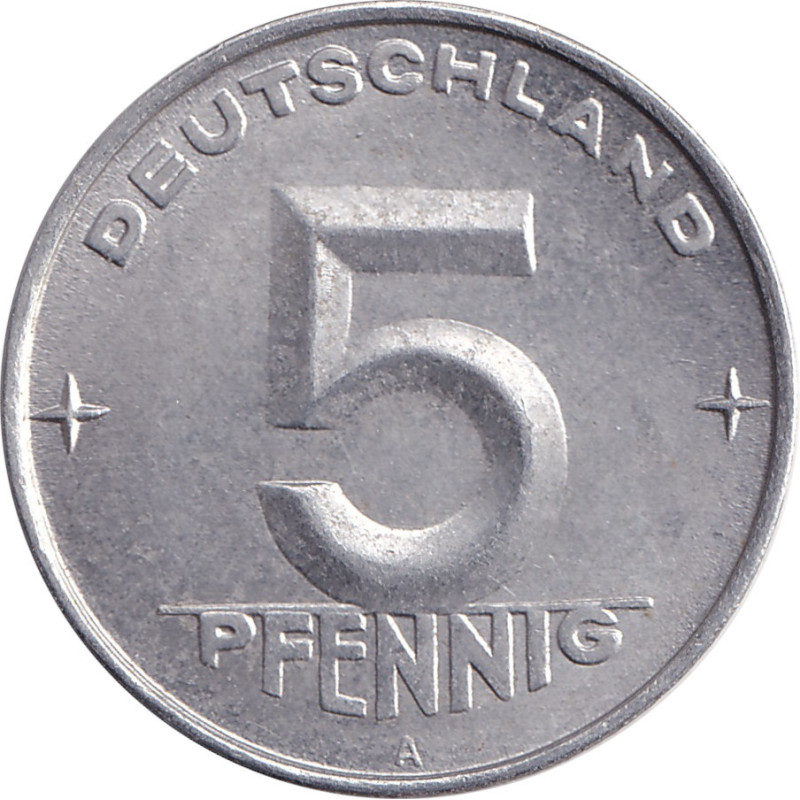 Germany - 5 pfennig - Weath ears - 1952 A - No1447