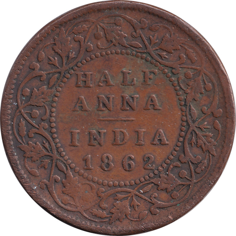 British India - 1/2 anna - Victoria Queen - No1467