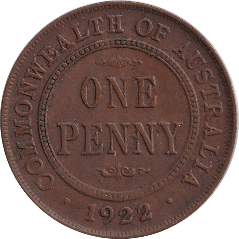 Australia - 1 penny - George V - 1922 - No1470
