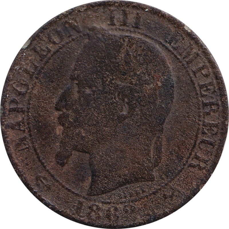 France - 5 centimes - Napoléon III - Laureate head - 1862 K - No1475
