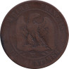 France - 10 centimes - Napoléon III - Bare head - 1855 W - No1489