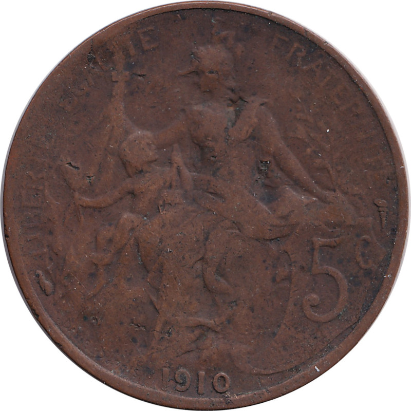 France - 5 centimes - Dupuis - 1910 - No1492
