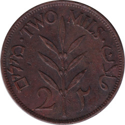 Palestine - 2 mils - Plant - 1942 - No1494