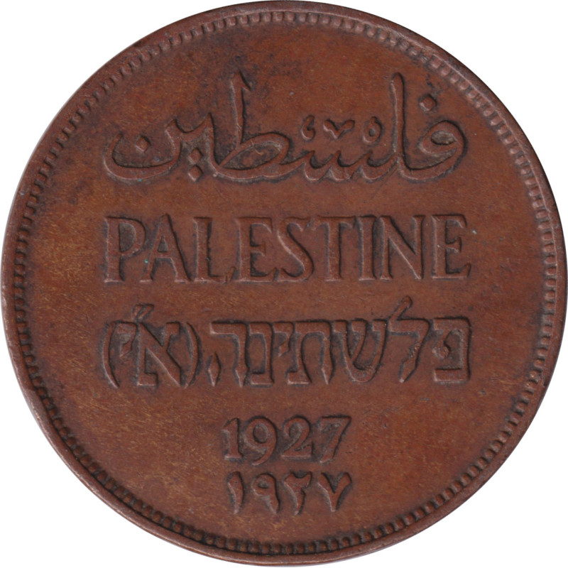 Palestine - 2 mils - Plant -  1927 - No598