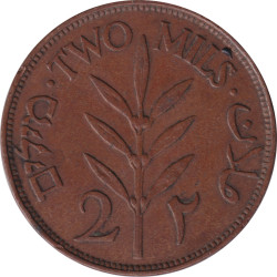 Palestine - 2 mils - Plant -  1927 - No598