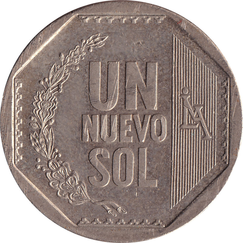 Peru - 1 sol - Armoiries - Valeur faciale en lettres - 2004 - No1501